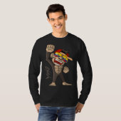 Ecuador Flag  Cheering Monkey  Fan T-shirt (Voorkant volledig)