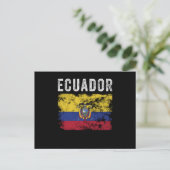 Ecuador Flag Distressed Ecuadorian Flag Briefkaart (Staand voorkant)
