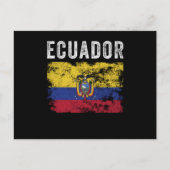 Ecuador Flag Distressed Ecuadorian Flag Briefkaart (Voorkant)