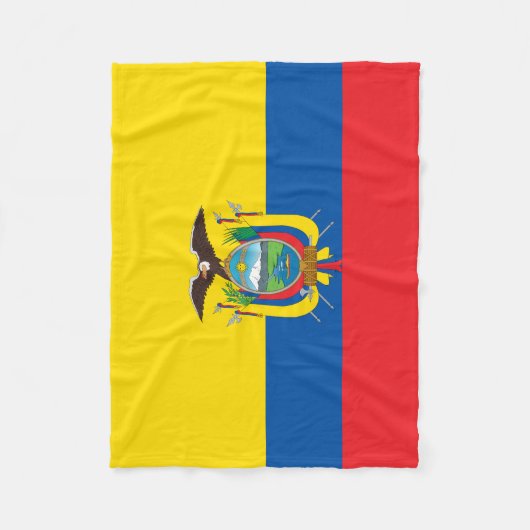 Ecuador Flag Fleece Deken (Voorkant)
