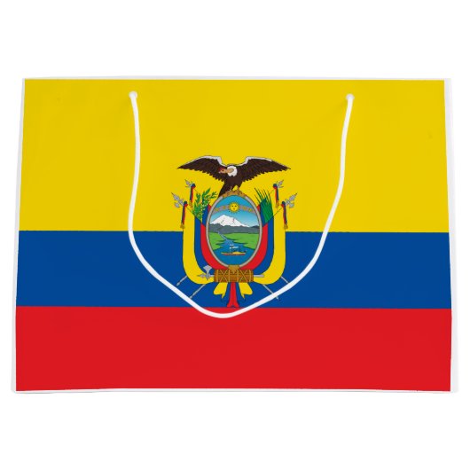 Ecuador Flag Groot Cadeauzakje (Voorkant)