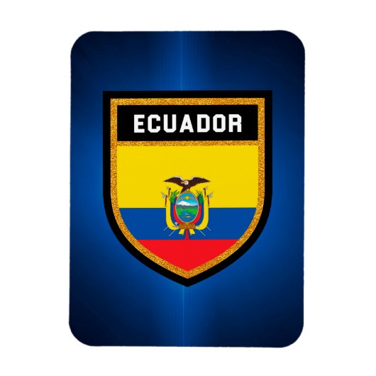 Ecuador Flag Magneet (Verticaal)