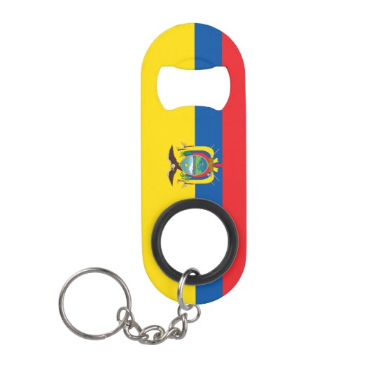 Ecuador Flag Mini Flessenopener (Voorkant)