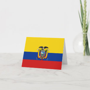 Ecuador Flag Notecard Kaart