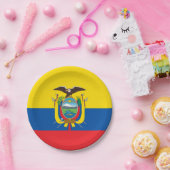 Ecuador Flag Papieren Bordje (Feest)