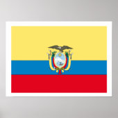 Ecuador Flag Poster (Voorkant)