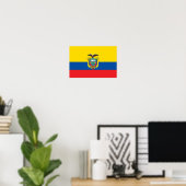 Ecuador Flag Poster (Thuiskantoor)