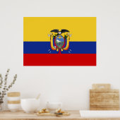 Ecuador Flag Poster (Keuken)