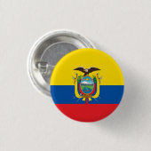 Ecuador Flag Ronde Button 3,2 Cm (Voorkant /achterkant)