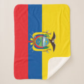 Ecuador Flag Sherpa Deken (Voorkant)