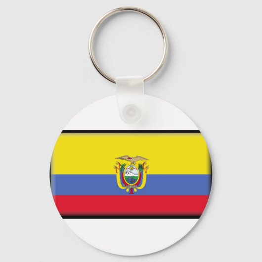 Ecuador Flag Sleutelhanger (Voorkant)