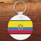 Ecuador Flag Sleutelhanger (Voorkant)