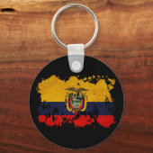 Ecuador Flag Sleutelhanger (Voorkant)