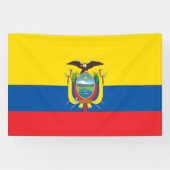 Ecuador Flag Spandoek (Horizontaal)