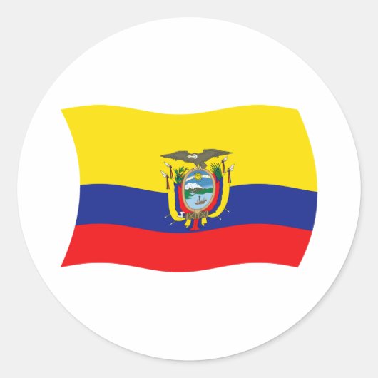 Ecuador Flag Sticker (Voorkant)
