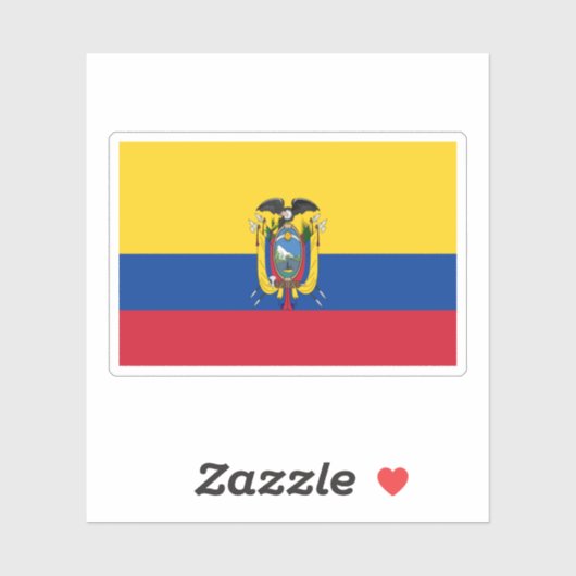 Ecuador Flag Sticker (Vel)