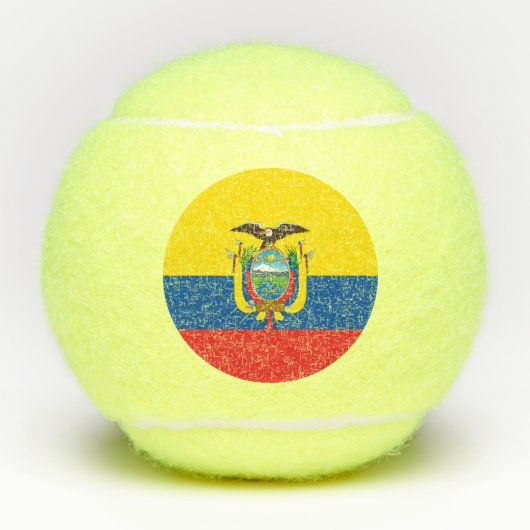 Ecuador Flag Tennisballen (Voorkant)