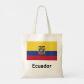 Ecuador Flag Tote Bag (Achterkant)