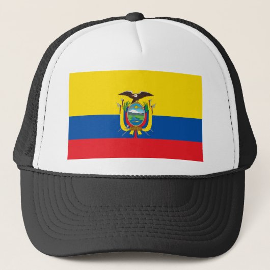 Ecuador Flag Trucker Pet (Voorkant)