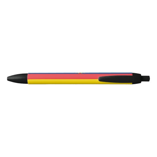 Ecuador Flag Zwarte Inkt Pen (Achterkant)