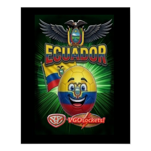 Ecuador-GBall Perfect Poster (Voorkant)
