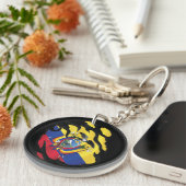 Ecuador Geripte vlag Sleutelhanger (Voorkant Rechts)