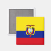 Ecuador Hoogwaardige vlag Magneet (Voorkant / Achterkant)