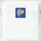 Ecuador Kaart Sticker (Tas)