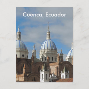 Ecuador - kathedraal van de bevruchting van het im briefkaart