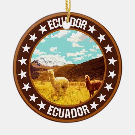 Ecuador Keramisch Ornament (Voorkant)