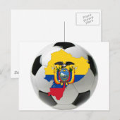 Ecuador nationaal team briefkaart (Voorkant / Achterkant)
