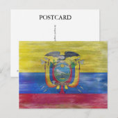 Ecuador noodlottige vlag briefkaart (Voorkant / Achterkant)