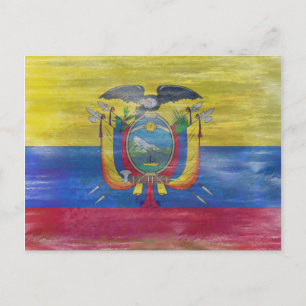 Ecuador noodlottige vlag briefkaart