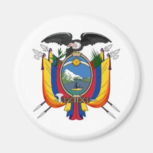 Ecuador officieel wapen heraldiek symbool magneet