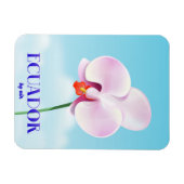 Ecuador orchidee reisposter magneet (Horizontaal)