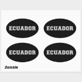 Ecuador Ovale Sticker (Vel)