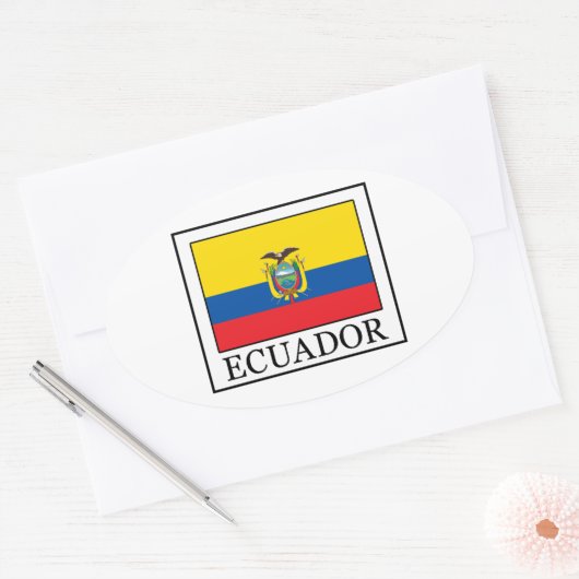Ecuador Ovale Sticker (Envelop)