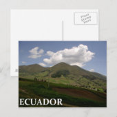 Ecuador: platteland briefkaart (Voorkant / Achterkant)