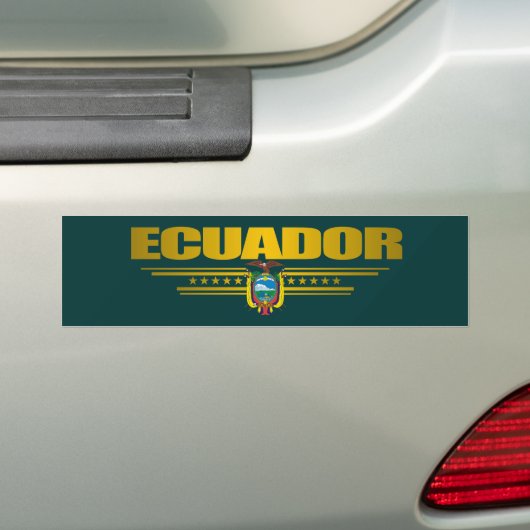 "Ecuador Pride" Bumpersticker (Op auto)