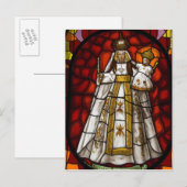 Ecuador, Quito. beeld van de gevlekte maagd 2 Briefkaart (Voorkant / Achterkant)