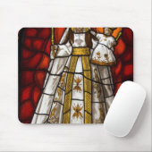 Ecuador, Quito. beeld van de gevlekte maagd 2 Muismat (Met muis)