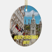 Ecuador: Quito Panoramisch kerstsieramament Keramisch Ornament (Rechts)
