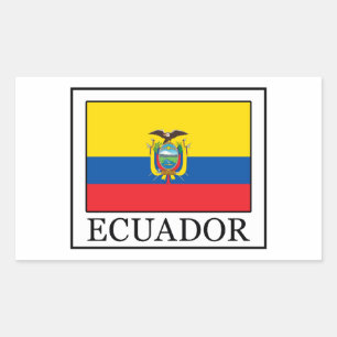 Ecuador Rechthoekige Sticker