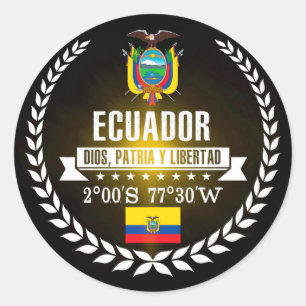 Ecuador Ronde Sticker