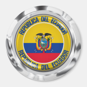 Ecuador Round Emblem Magneet