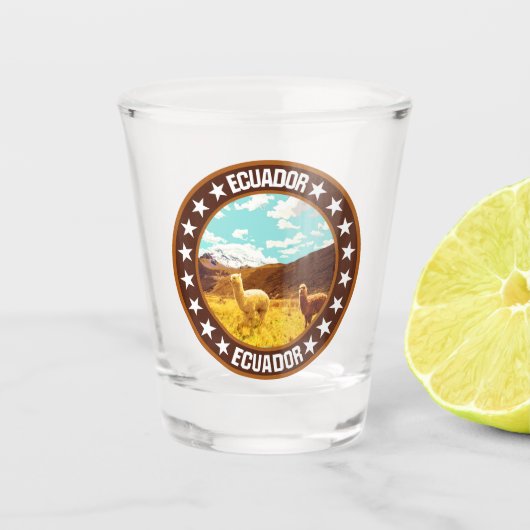 Ecuador Shot Glas (Voorkant)