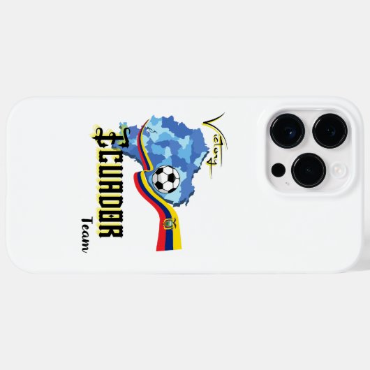 Ecuador Soccer Case-Mate iPhone Case (Achterkant (horizontaal))