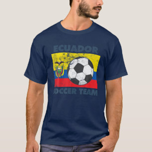 Ecuador Soccer Team Flag 2022 Supporter Ecuadorian T-shirt