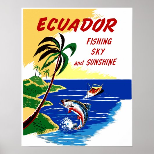 Ecuador Travel Poster (Devant)