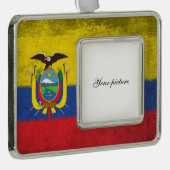 Ecuador Verzilverd Kader Ornament (Rechts)